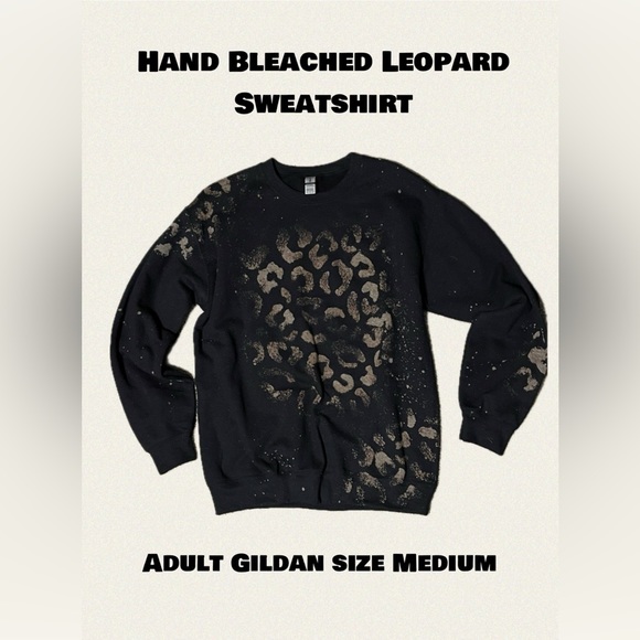 Leopard Bleached Sweatshirt - Picture 1 of 4